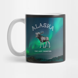 Northern Lights Alaska Moose Mug